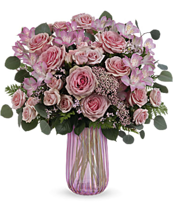 Teleflora\'s Rosy Iridescence Bouquet