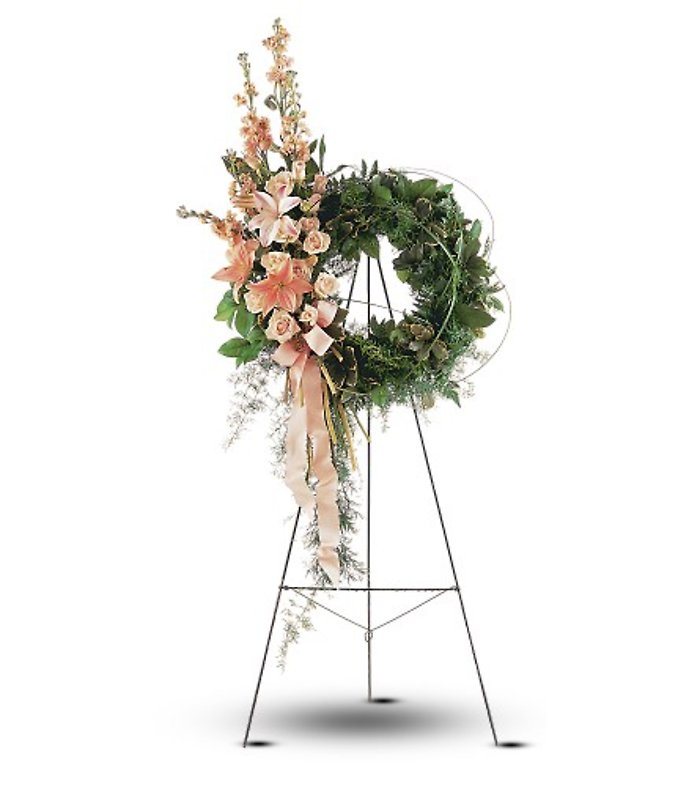 Peach Comfort Wreath