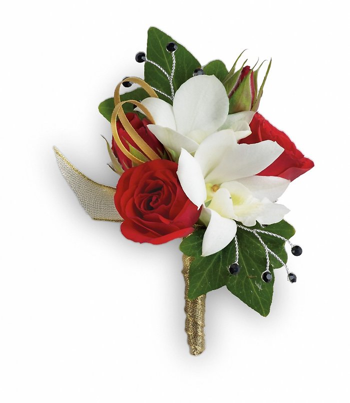 Star Studded Boutonniere