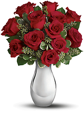 True Romance Bouquet with Red Roses