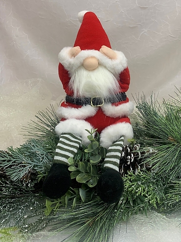 Santa Gnome with Legs