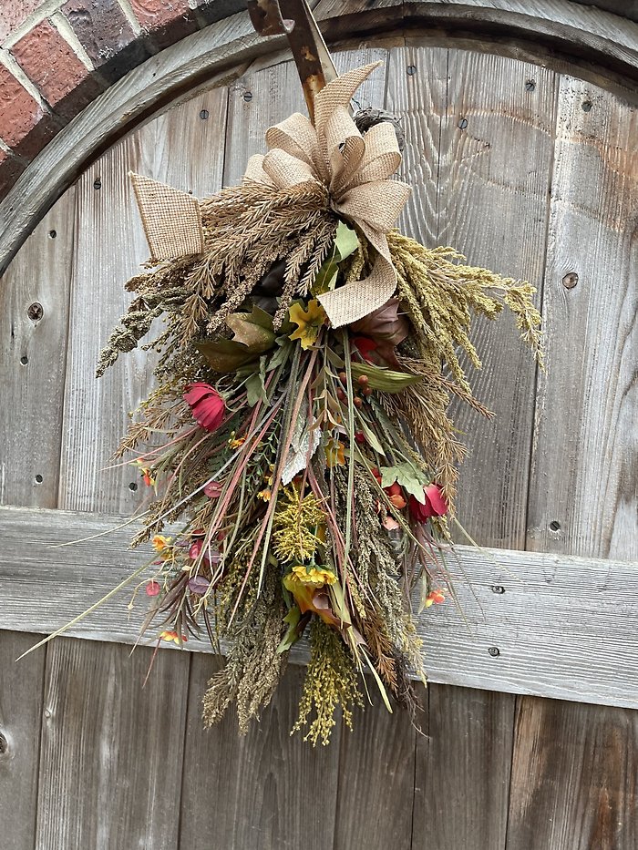 Millet and Wheat Wall Swag