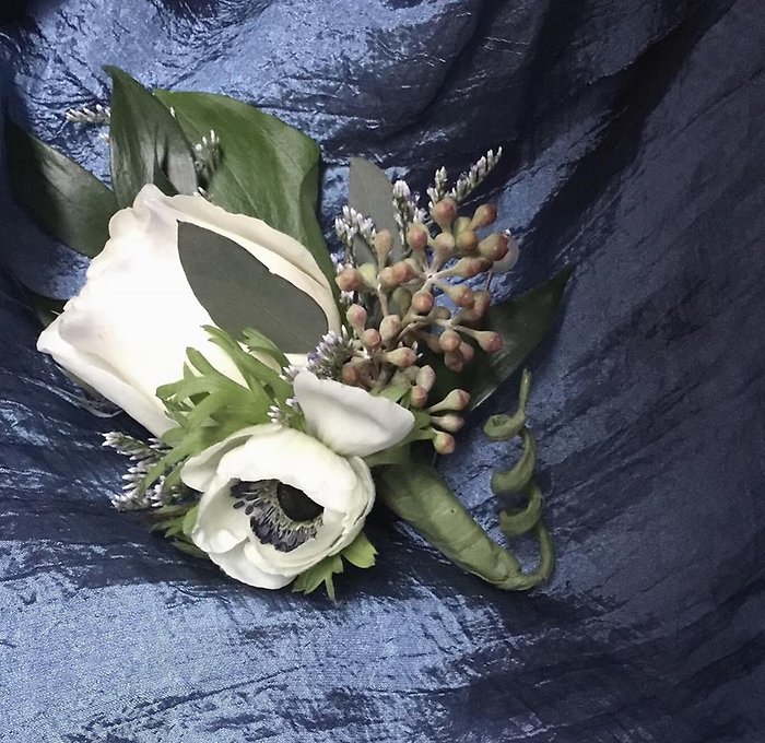 White Rose Boutonniere