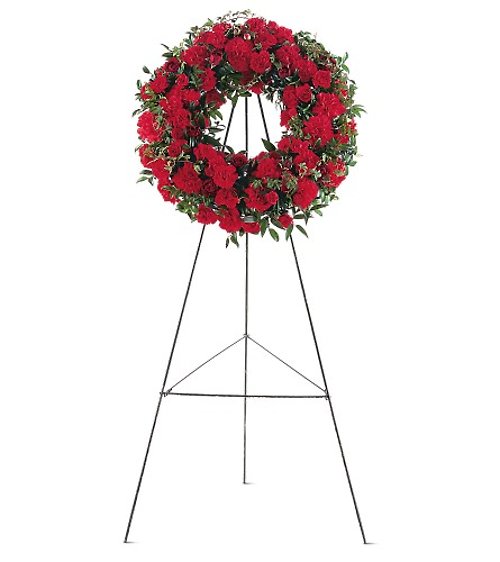 Red Regards Wreath