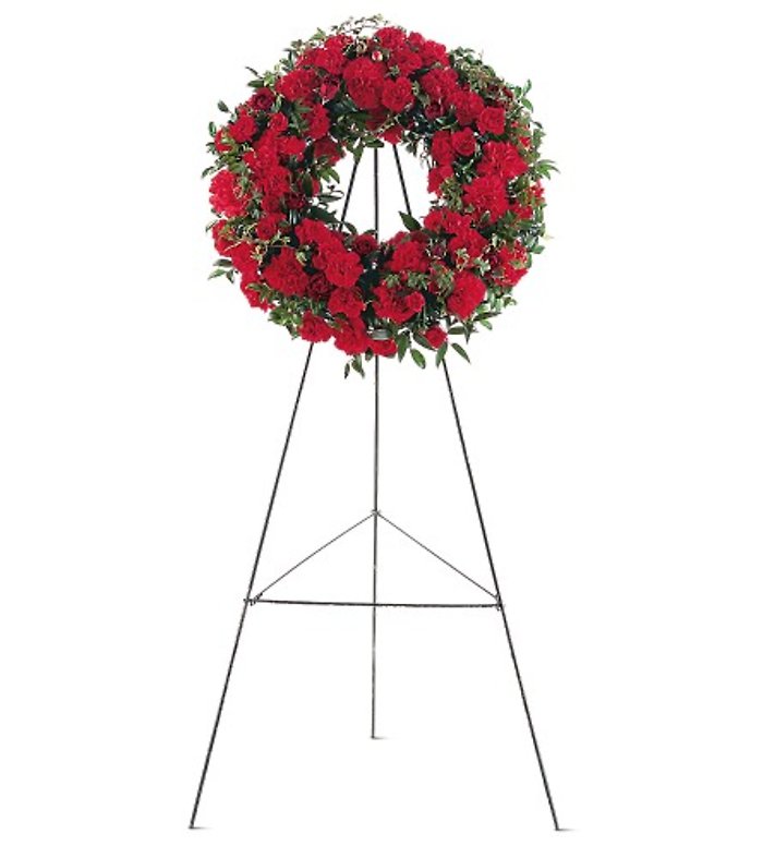 Red Regards Wreath