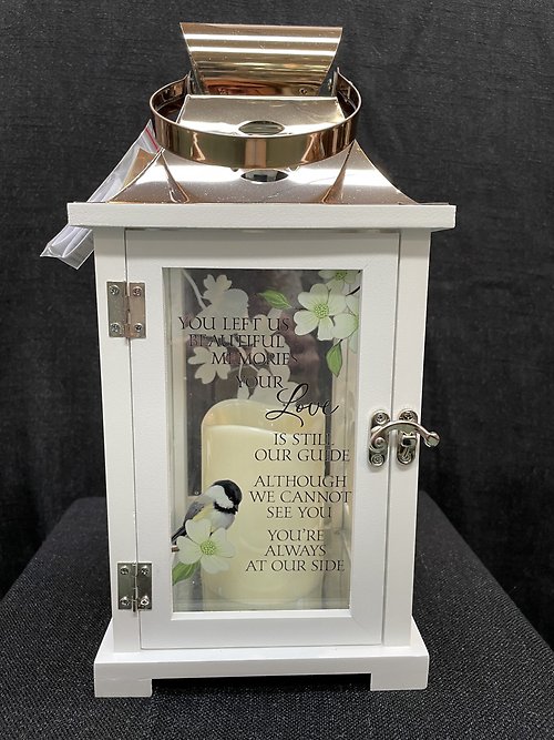 YOU LEFT US BEAUTIFUL MEMORIES LANTERN