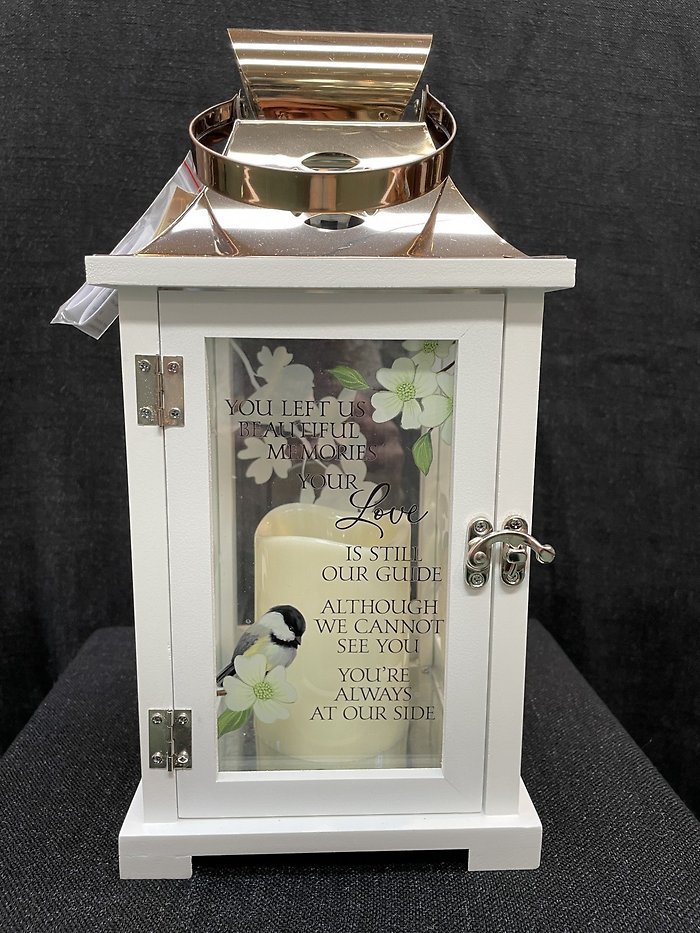 YOU LEFT US BEAUTIFUL MEMORIES LANTERN
