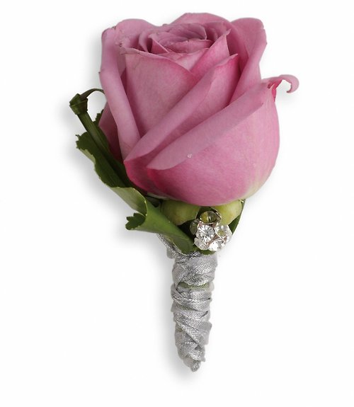 Roses and Ribbons Boutonniere