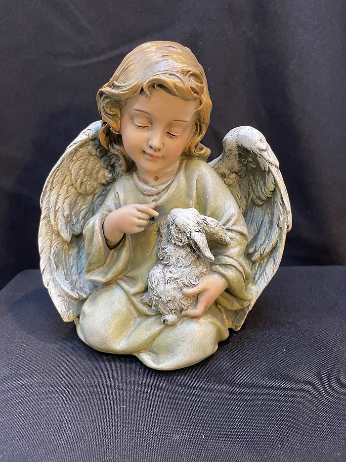 Garden Girl Angel with Bunny