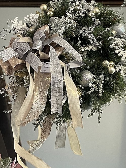 Silver and Gold 24\" Wreath