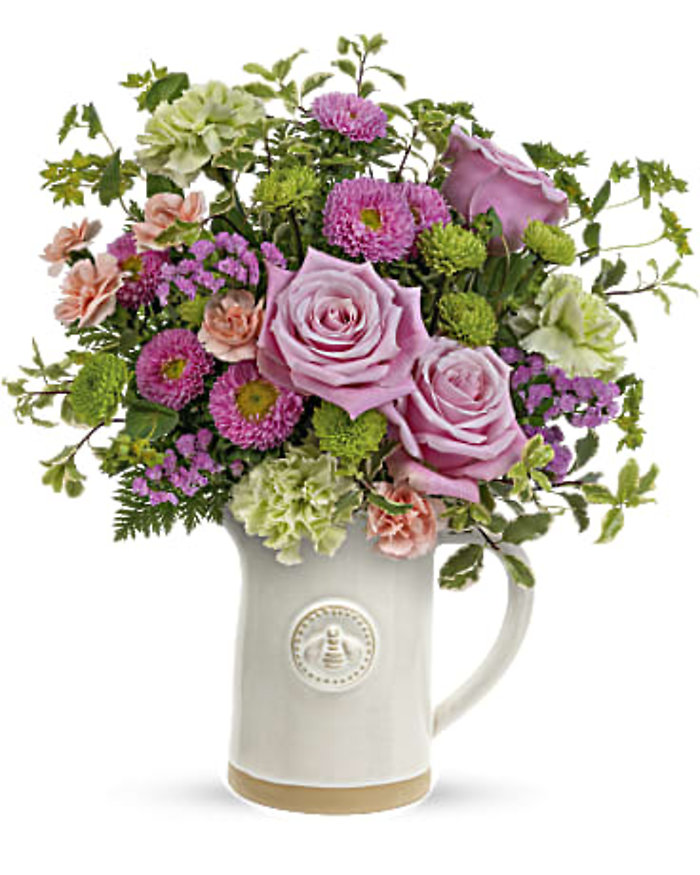 Teleflora\'s Artisanal Pitcher Bouquet