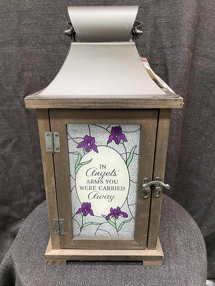 IN ANGEL ARMS WOOD LANTERN