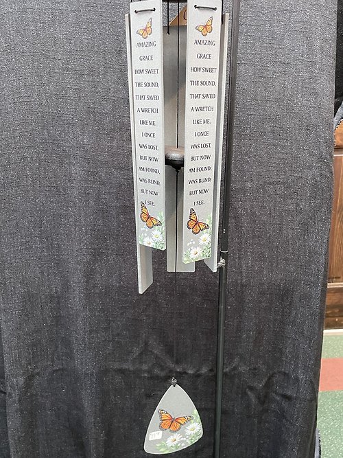 ORANGE MONARCH WIND CHIME