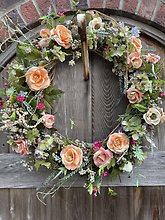 Country Peach Wreath