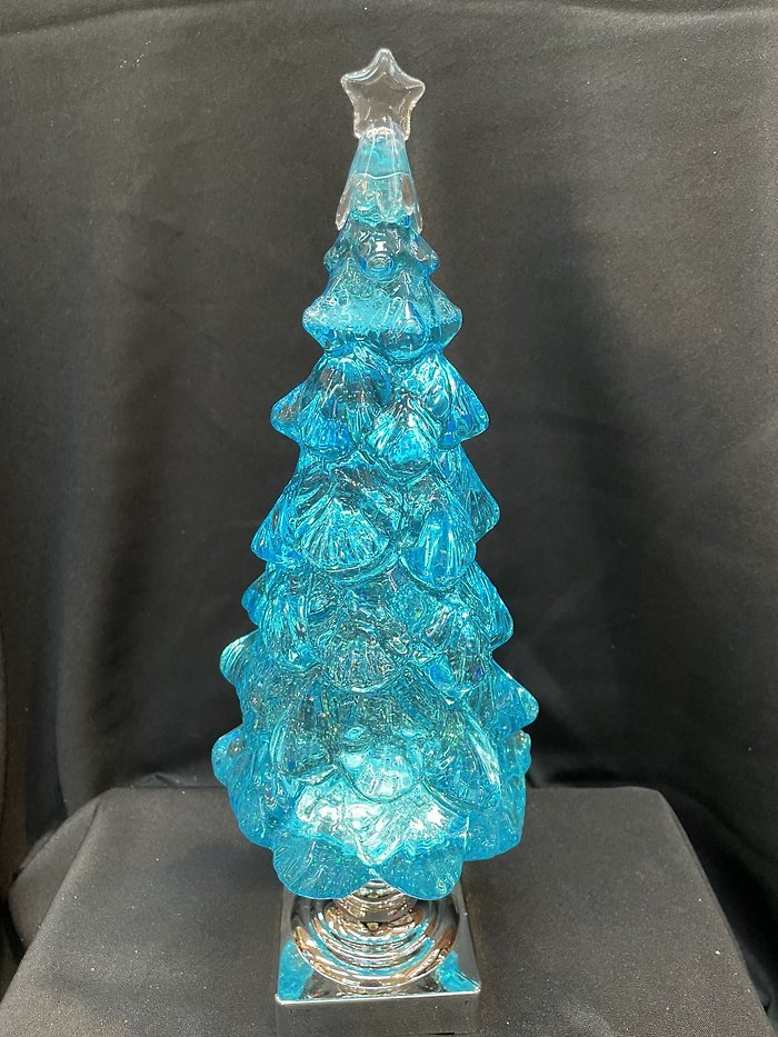 Blue Christmas Snow Globe