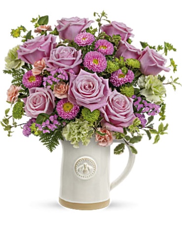 Teleflora\'s Artisanal Pitcher Bouquet