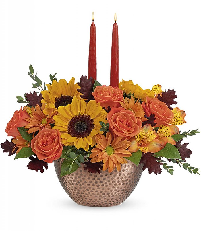 Autumn Copper Centerpiece