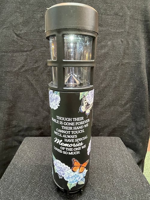 Solar Lighted Memorial Stake-Butterflies