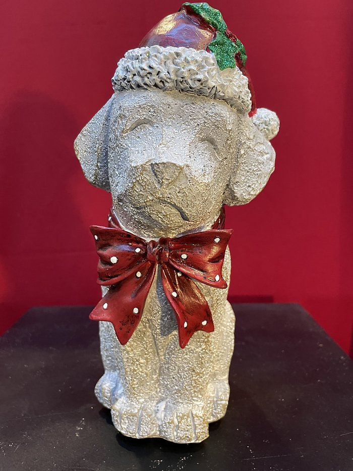 Faux Stone resin Dog