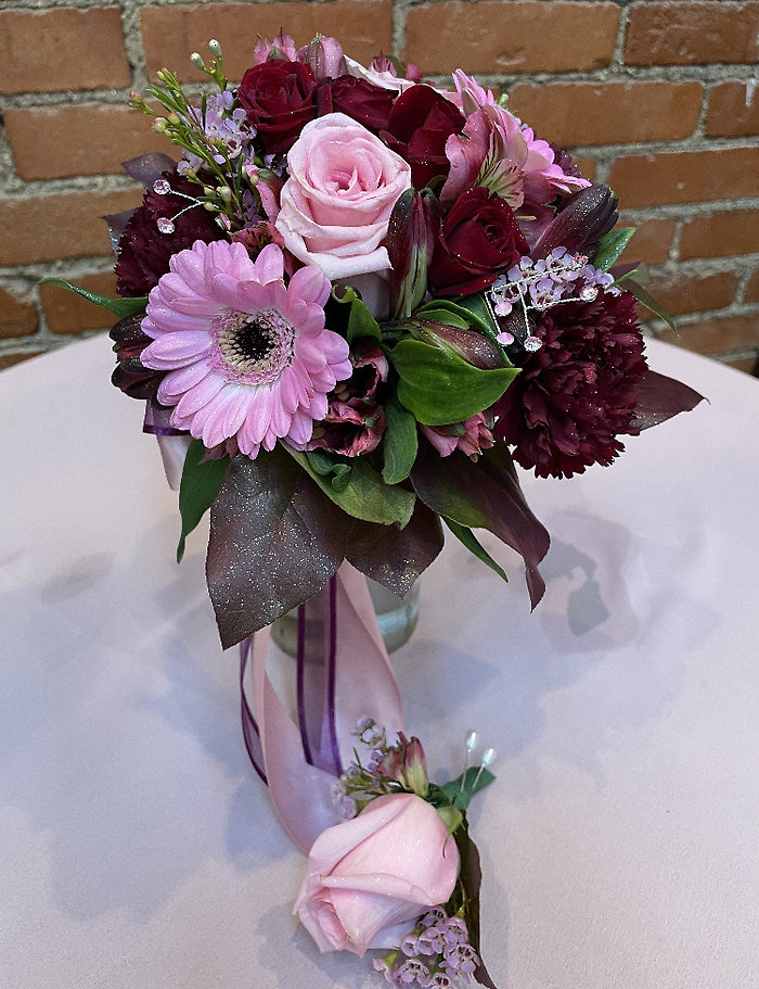 Perky Pink Handheld Bouquet