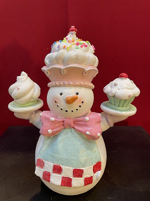Resin Baker Snowman