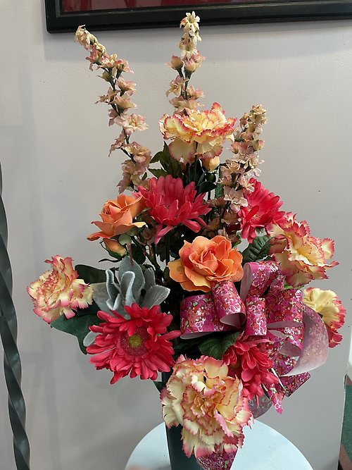 GRAVE CONE TANGERINE AND HOT PINK