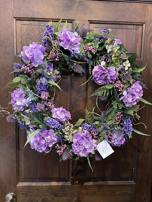 26\" GRAPEVINE LAVENDER WILDFLOWER $125