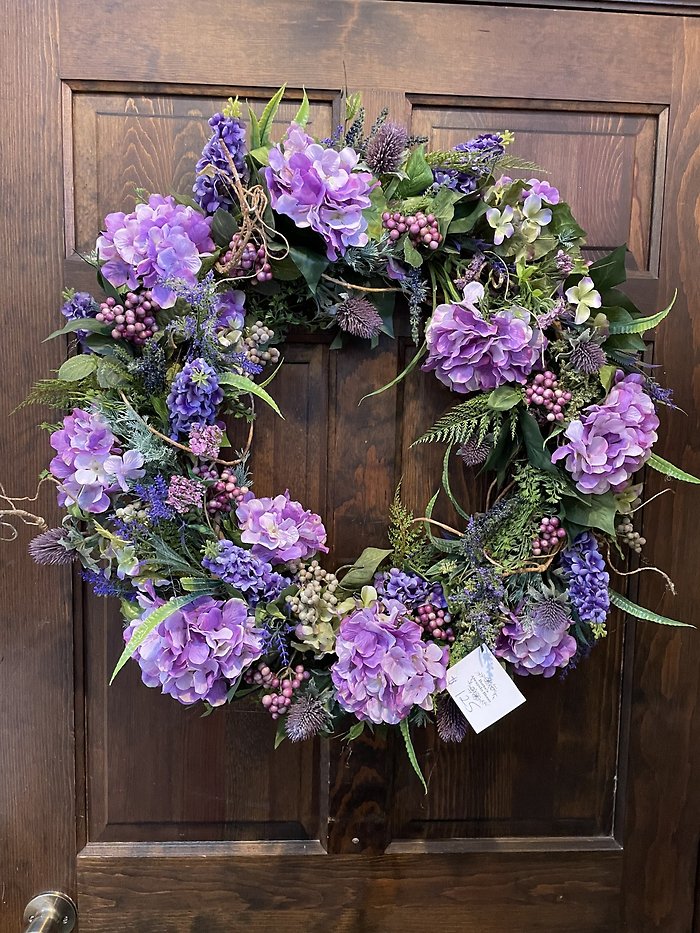 26\" GRAPEVINE LAVENDER WILDFLOWER $125