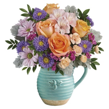 Busy Bee Pitcher Bouquet