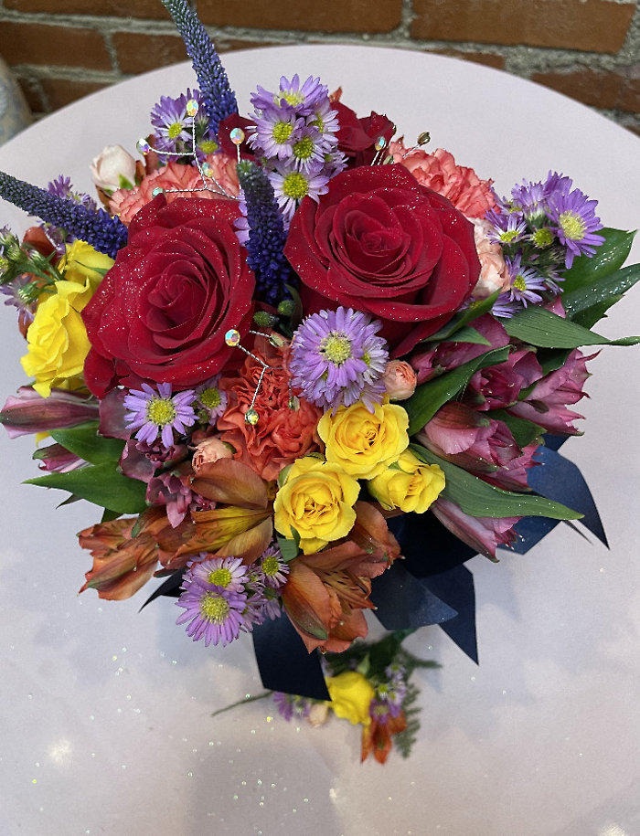 Revvved up in Color Handheld Bouquet