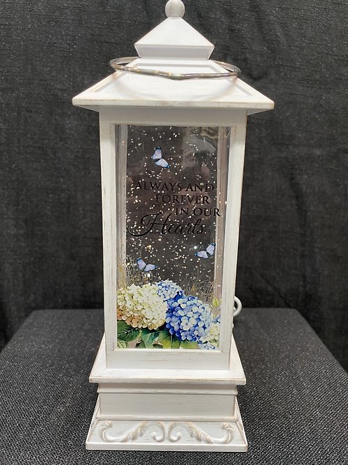 ALWAYS AND FOREVER LIGHTED WATER GLOBE