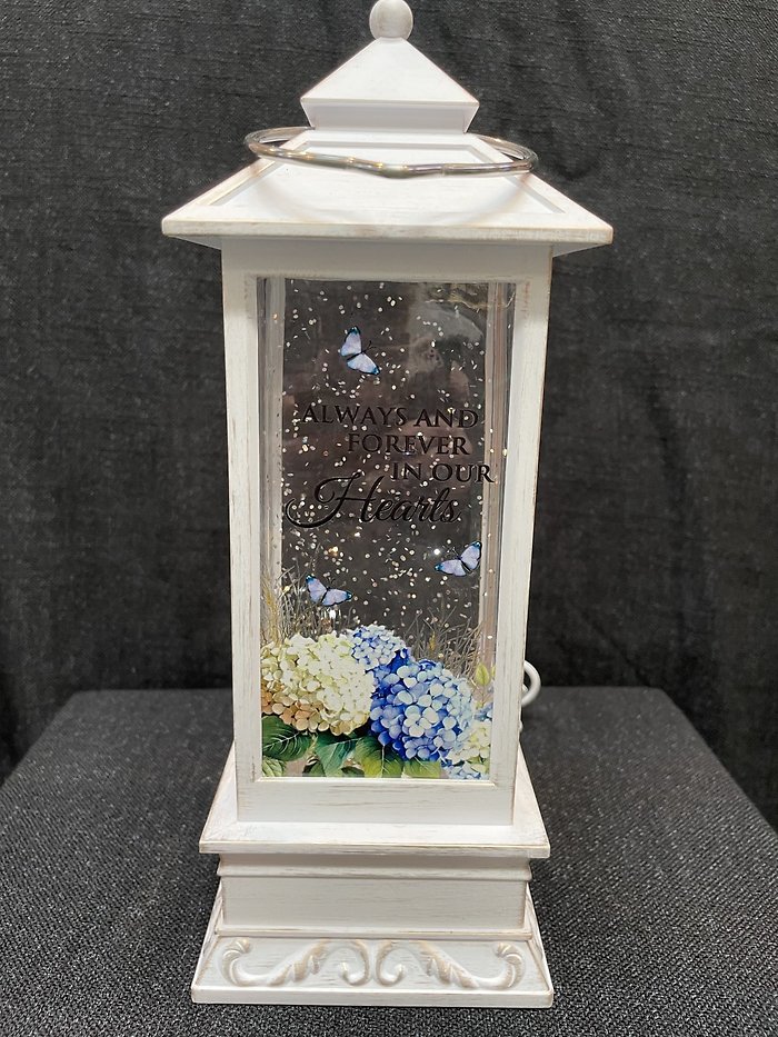 ALWAYS AND FOREVER LIGHTED WATER GLOBE