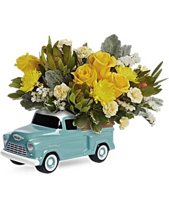 Chevy Blooming Pickup Bouquet
