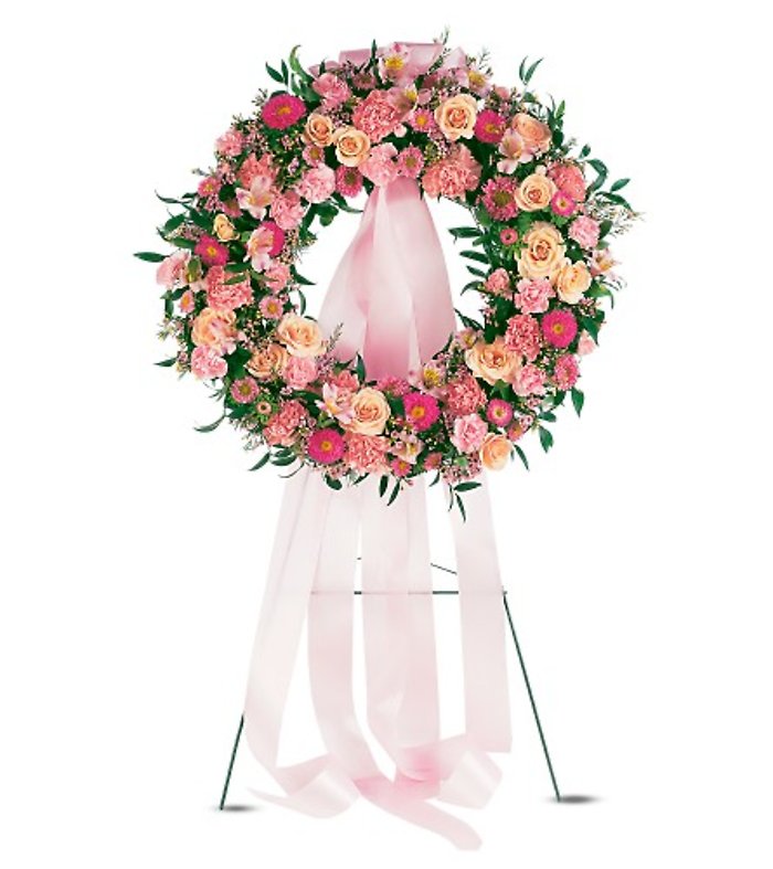 Respectful Pink Wreath
