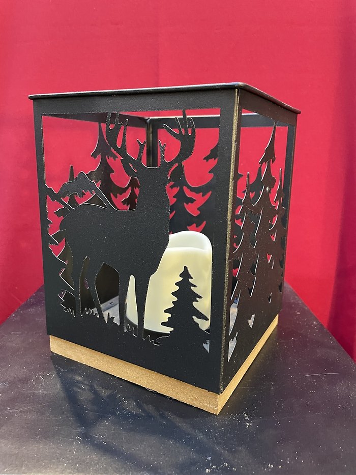 Metal Deer votive