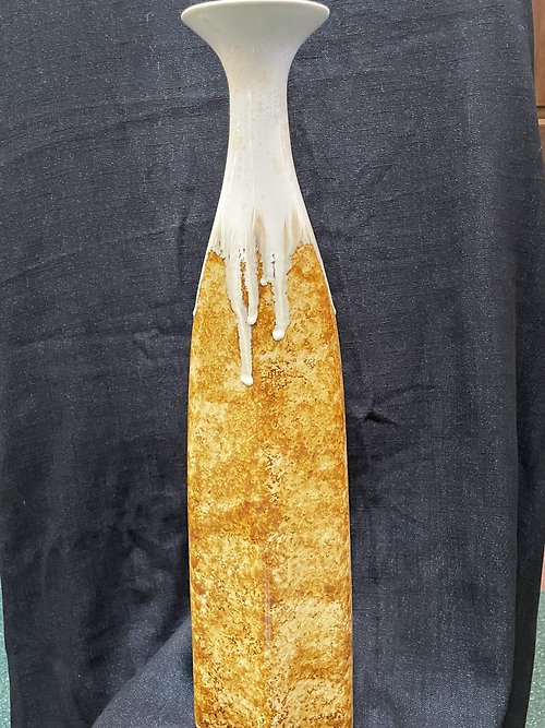 25 INCH CERAMIC GLAZED VASE