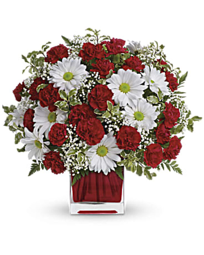 Red and White Delight by Teleflora