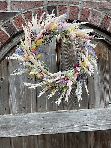 Dried Pastels Wreath