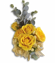 Sunswept pin on corsage