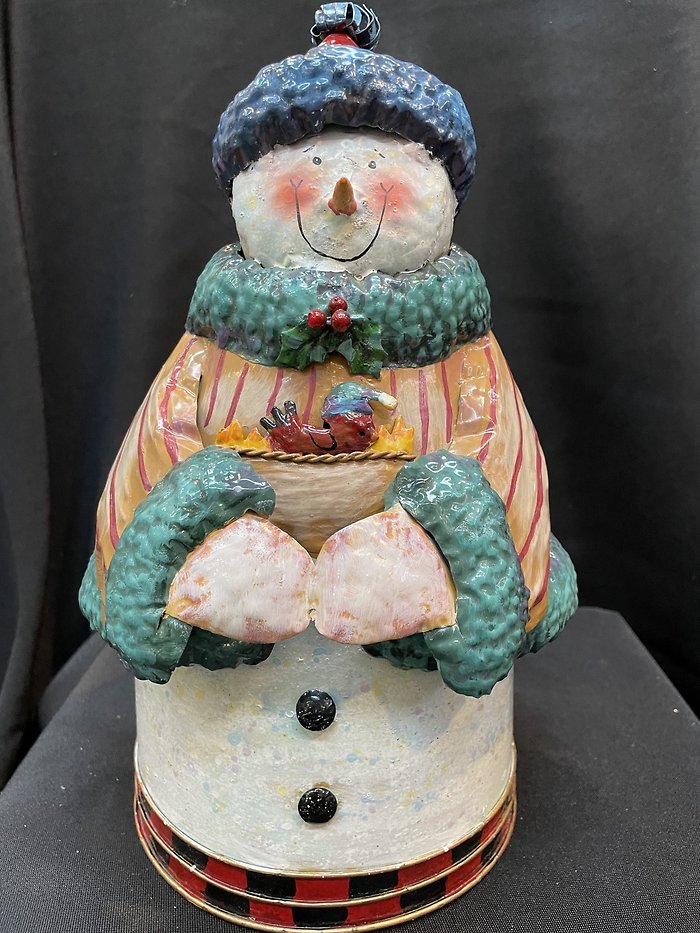 Rustic Painted Snowman