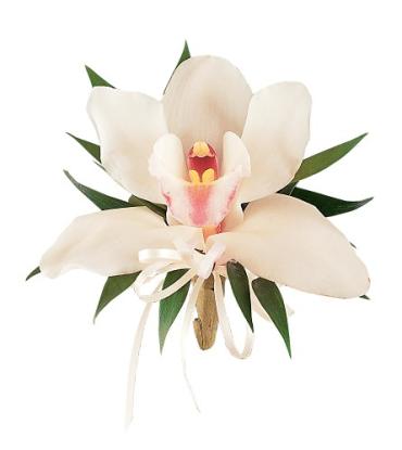 Cymbidium Orchid Pin on Corsage