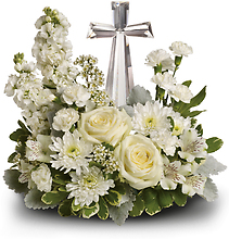 Photo and Urn Floral Tributes