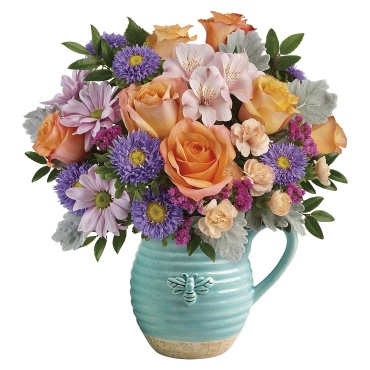 Busy Bee Pitcher Bouquet