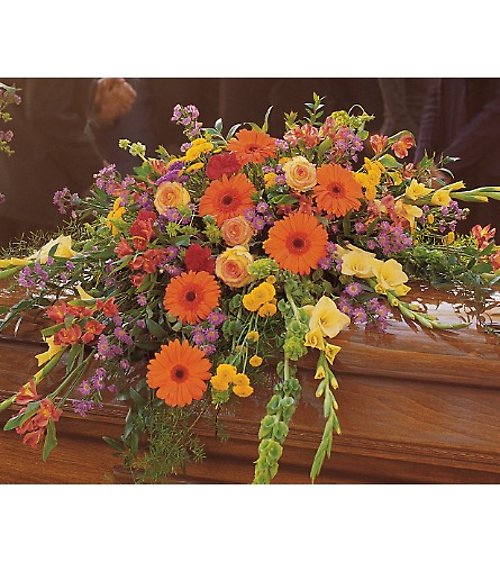 Summer Sentiments Casket Spray