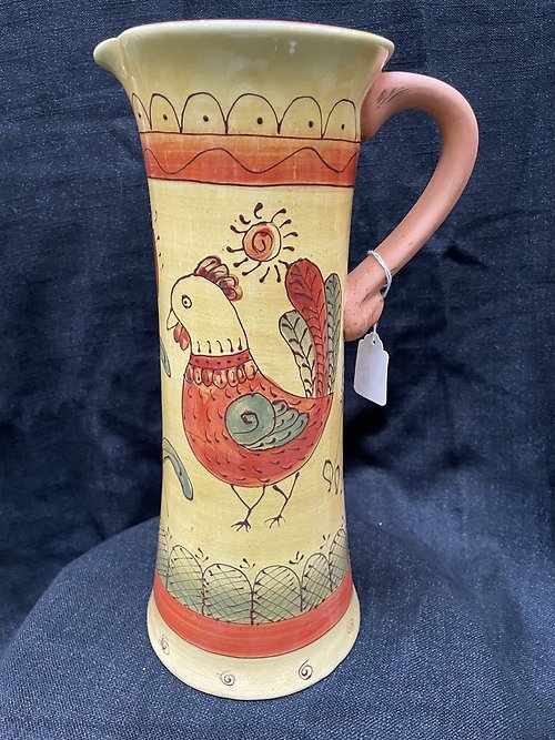 DECORATIVE PRIMITIVE COUNTRY WATER PITCHER