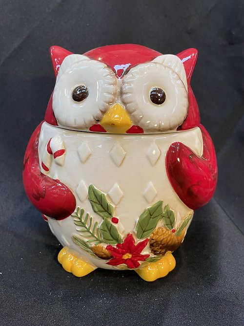 Ceramic Owl Cookie Jar
