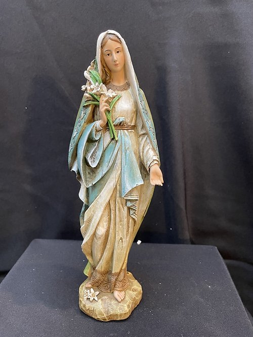 Hues of Blue Mary Statue