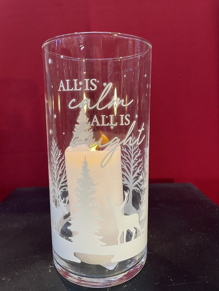 Christmas candle votive